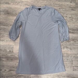 As U Wish Light Blue Long Sleeve Dress